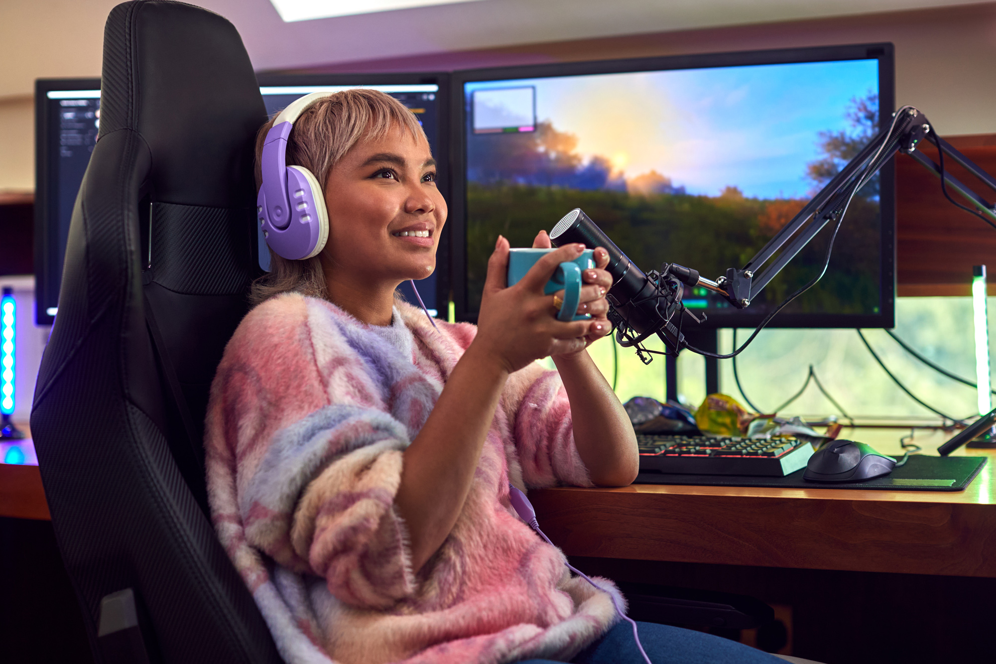 woman-gaming-at-home-drinking-coffee-sitting-at-de-2023-11-27-05-20-25-utc22